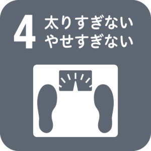 ４太りすぎない　やせすぎない