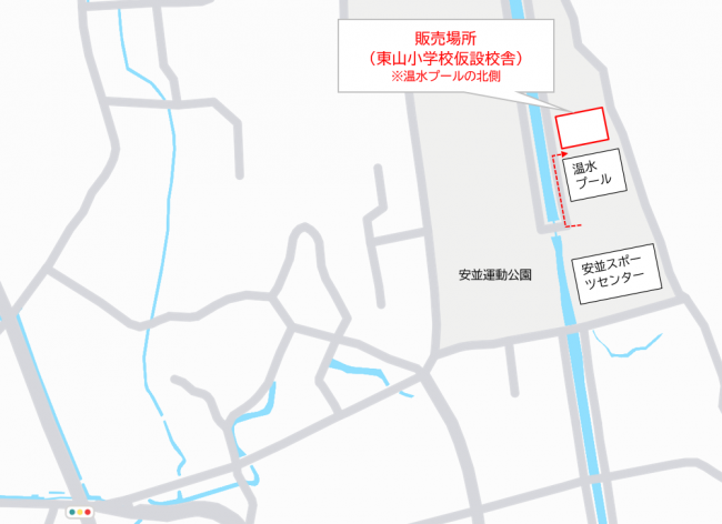 仮設校舎地図