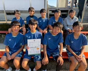 男子団体準優勝