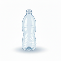 ラベルをはがしたペットボトル