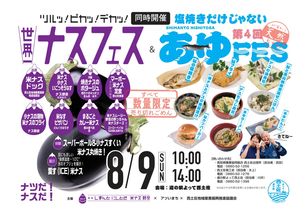ナスフェス&あゆフェスのチラシ画像
