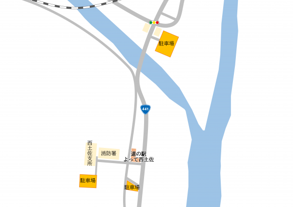臨時駐車場の場所画像