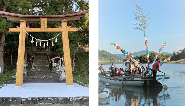 一宮神社　神輿渡し